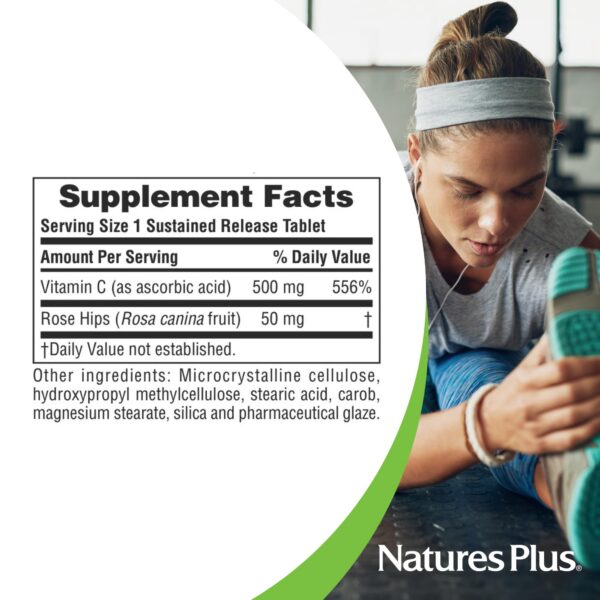 Suplemento antioxidante Natures Plus vitamina c 90 tabletas