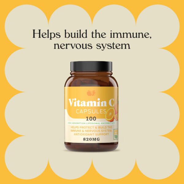 Suplemento antioxidante de vitamina c en cápsulas