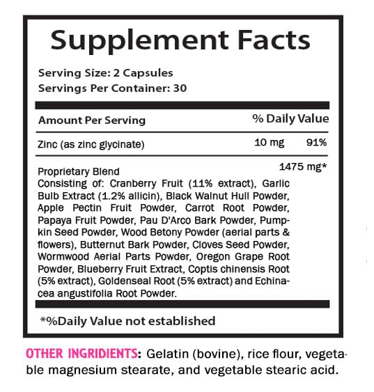 Suplemento antiparásitos Clean Experience envase