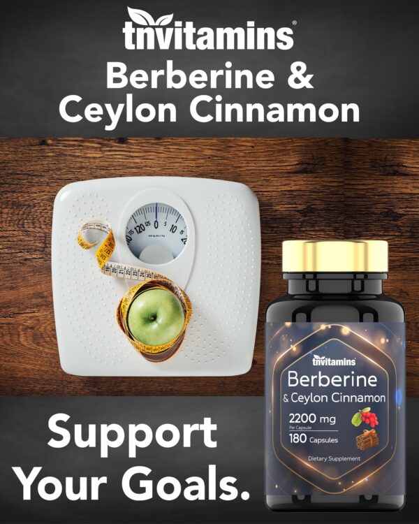 Suplemento de apoyo cardiovascular berberina y canela 2200 mg