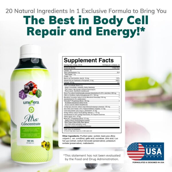 suplemento apoyo inmunológico y energía vital univera