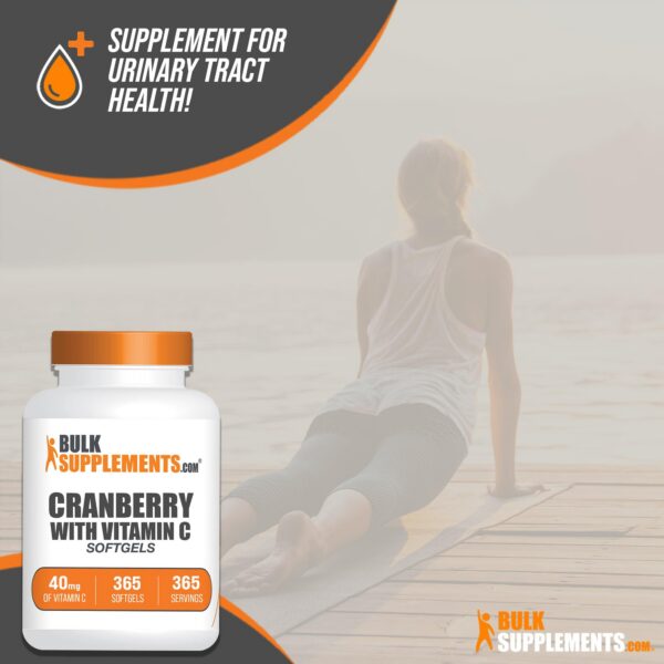 Suplemento arándano y vitamina c en cápsulas blandas BulkSupplements