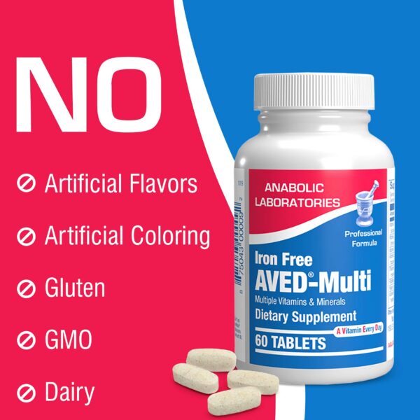 Suplemento AVED Daily Multi vitaminas B complejo y zinc