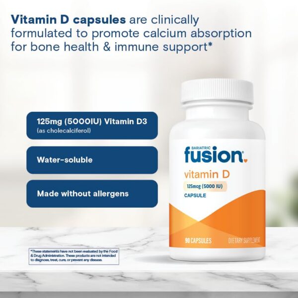 Suplemento Bariatric Fusion vitamina d3 5000 iu