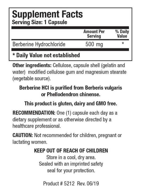 Suplemento berberina hcl salud intestinal Biotics Research