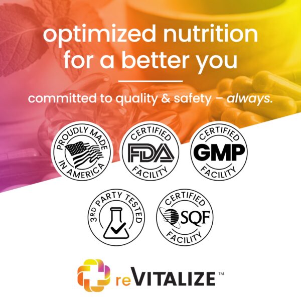 Suplemento de bienestar reVITALIZE cúrcuma C3 complex 60 cápsulas