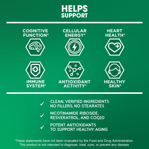 Suplemento BioEmblem NAD+ cápsulas