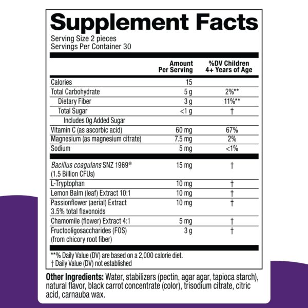 Suplemento Biostime gomitas para niños apoyo digestivo y sueño