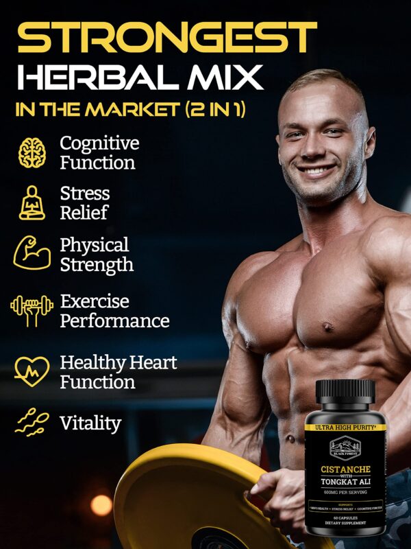 Suplemento Black Forest para vitalidad masculina y energía