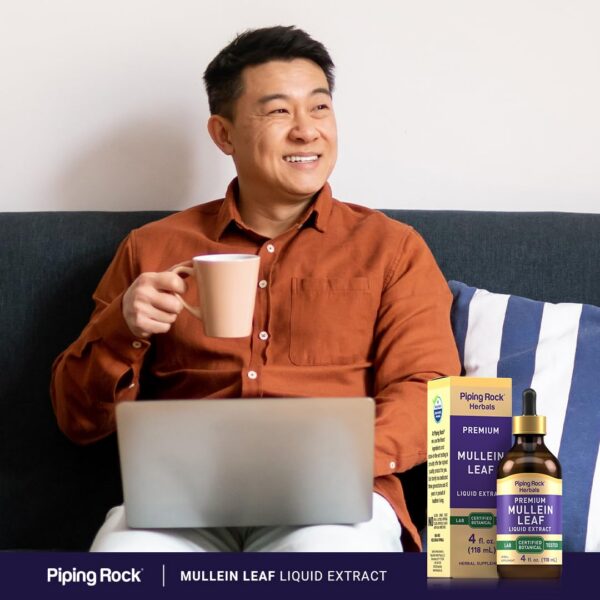 Suplemento botánico hoja gordolobo Piping Rock sin gluten