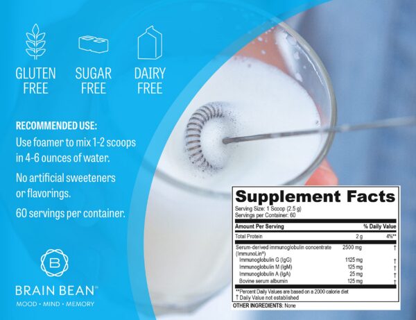 Suplemento Brain Basics en mesa con ingredientes