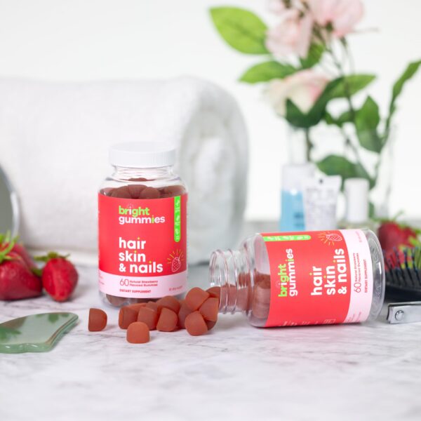 Suplemento Bright Gummies gomitas vista lateral