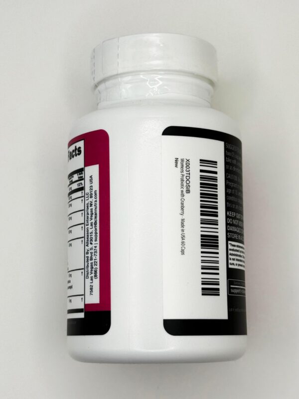 Suplemento en cápsulas para balance hormonal femenino y salud vaginal