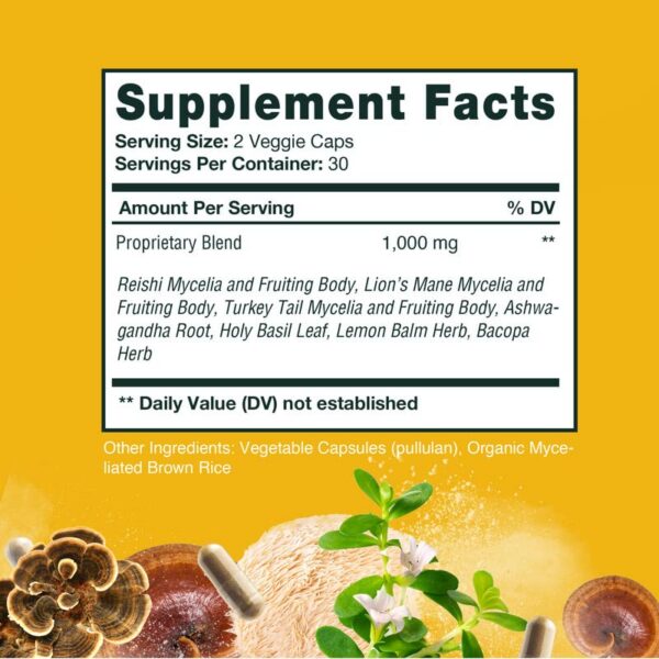 Suplemento cápsulas para estado de ánimo HERBALY