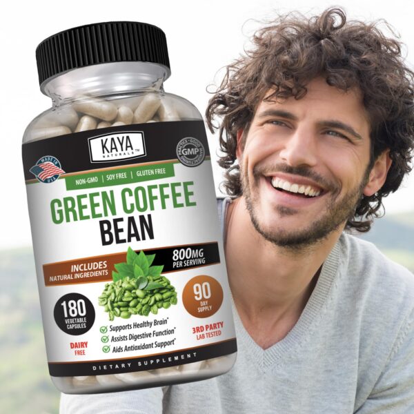 Suplemento en cápsulas Kaya Naturals extracto café verde