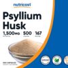 Suplemento en cápsulas Nutricost psyllium 500 unidades