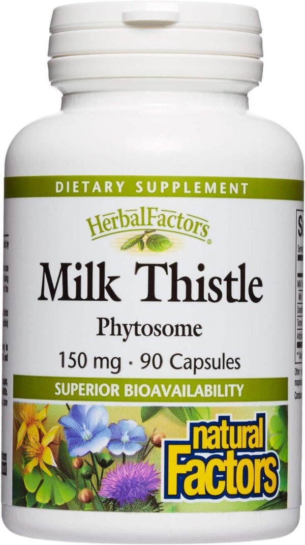 Suplemento cardo mariano con cúrcuma Natural Factors