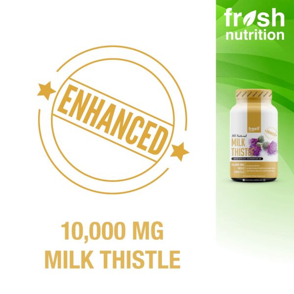 Suplemento cardo mariano Fresh Nutrition 10,000mg en cápsulas