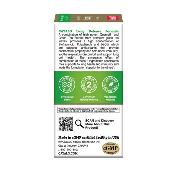 Suplemento CATALO defensa pulmonar con antioxidantes naturales