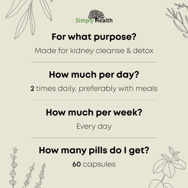 Suplemento certificado GMP para función renal y salud urinaria