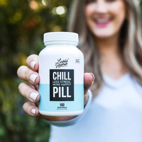 Version 1.0.0 Suplemento Chill Pill para reducir estrés y ansiedad ocasional