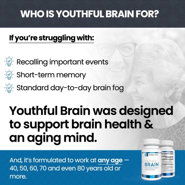 Vista superior tabletas Vitality Now Youthful Brain
