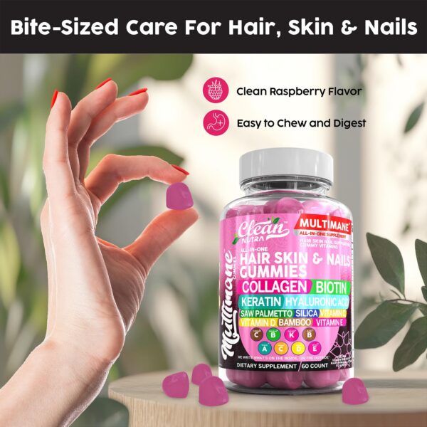 Suplemento Clean Nutra Multimane para uñas cabello y piel multicolor
