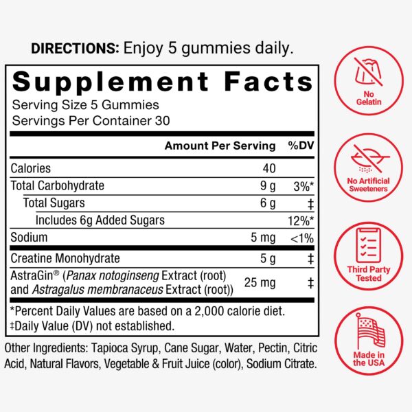 Suplemento de creatina Force Factor fabricado en EE.UU certificada