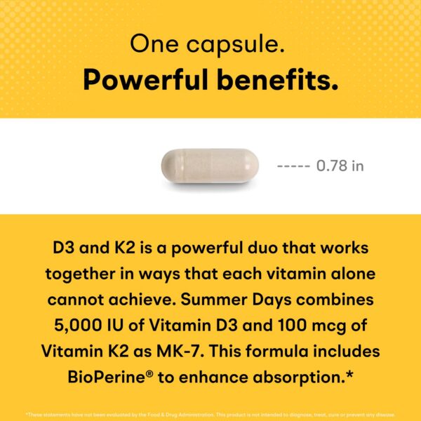 Version 1.0.0 Suplemento D3 K2 non-GMO you vites botella para 3 meses