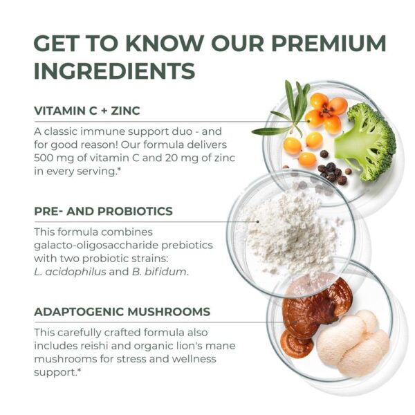 Suplemento de defensa inmune Primal Harvest para adultos