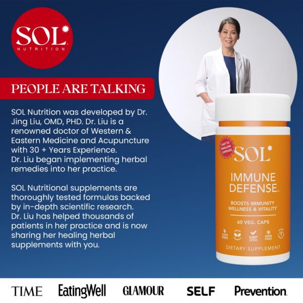 Version 1.0.0 Suplemento defensa inmunológica SOL Nutrition cápsulas dispersadas