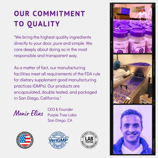 Version 1.0.0 Suplemento detox de hígado Purple Tree Happy Liver 60 cápsulas