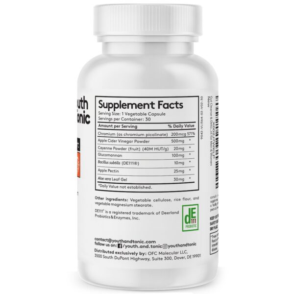 Suplemento detox Youth & Tonic vista lateral