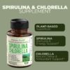 Suplemento diario de espirulina y chlorella orgánico