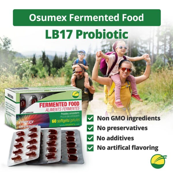 suplemento diario probiótico Osumex LB17 balance intestinal y salud digestiva