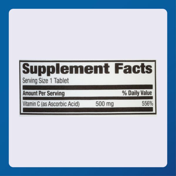 Suplemento dietético Major vitaminas C 500 mg tabletas