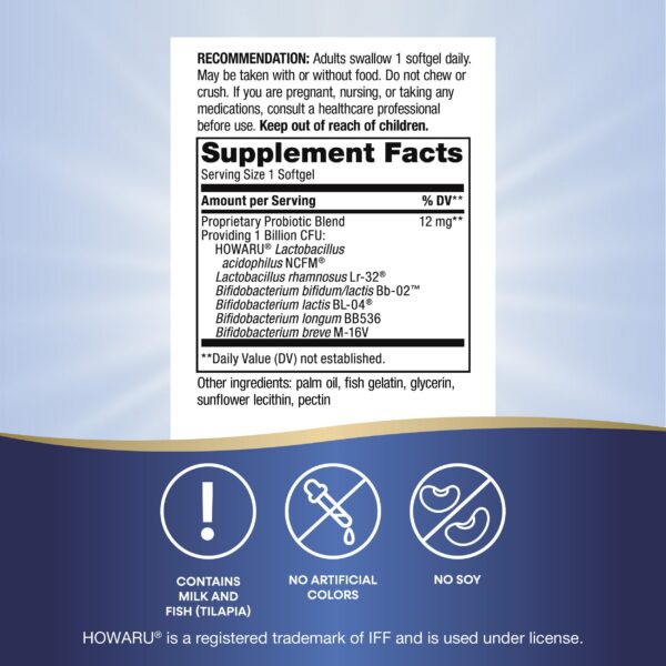 Suplemento digestivo con probióticos Nature's Way para balance