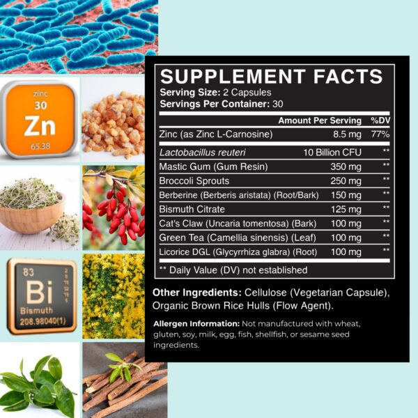 Suplemento digestivo testado por terceros para salud gastrointestinal