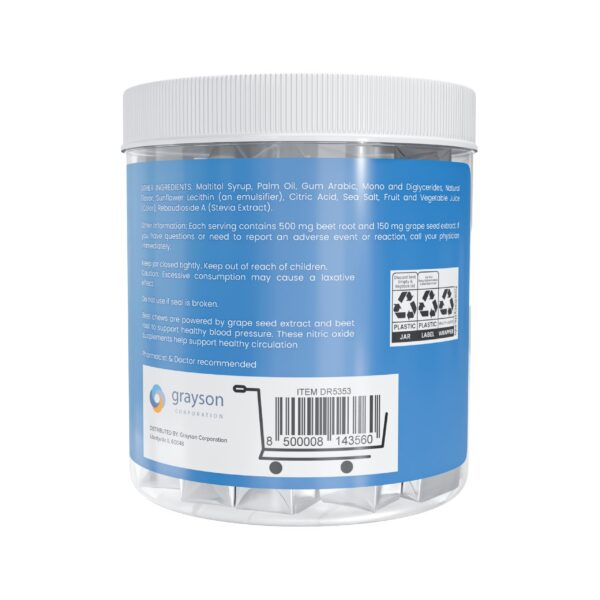 Suplemento para energía y circulación HelsRx beet chews