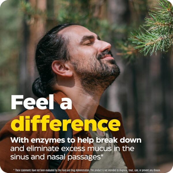 Suplemento enzimático natural para salud respiratoria y congestión