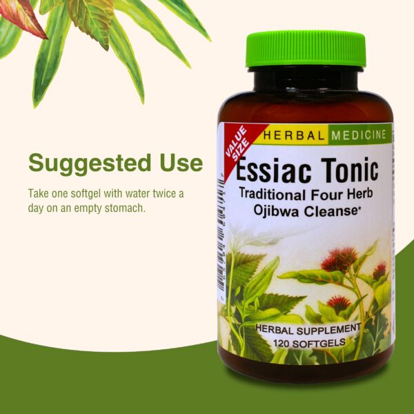 Suplemento Essiac Tonic 120ct para salud natural