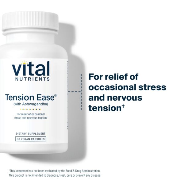 Suplemento para estrés Vital Nutrients Tension Ease ashwagandha