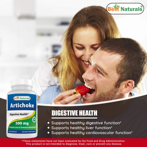 Suplemento natural de extracto alcachofa curcuma bioperina