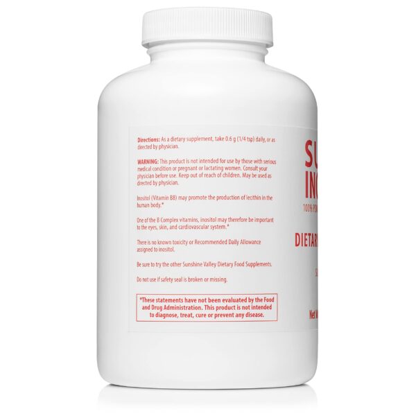 Suplemento de fertilidad polvo Super Inositol Sunshine Valley