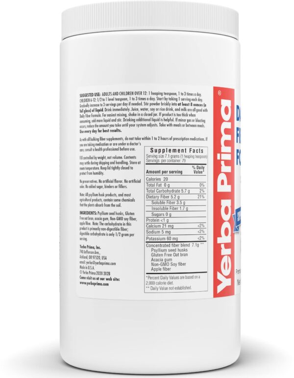 Version 1.0.0 Suplemento de fibra para consumo diario y apoyo digestivo