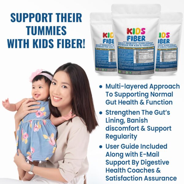 Suplemento de fibra para niños con prebióticos probióticos