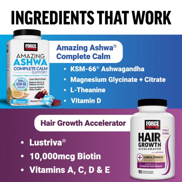 Version 1.0.0 Suplemento Force Factor con colágeno y saw palmetto