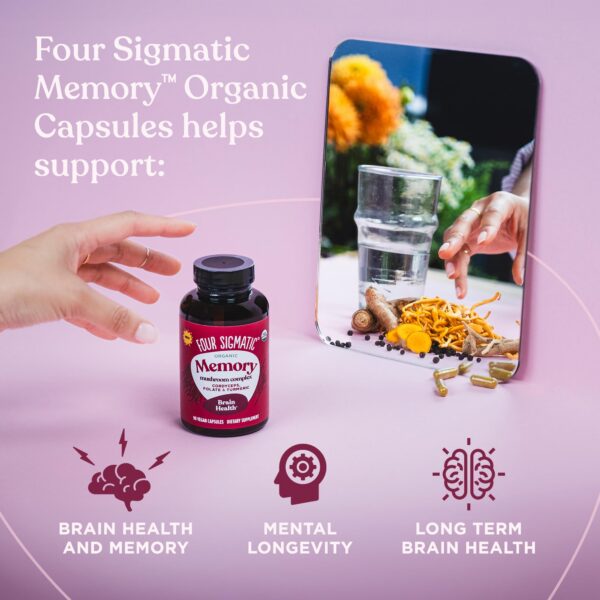 Suplemento Four Sigmatic con hongos y adaptógenos para memoria
