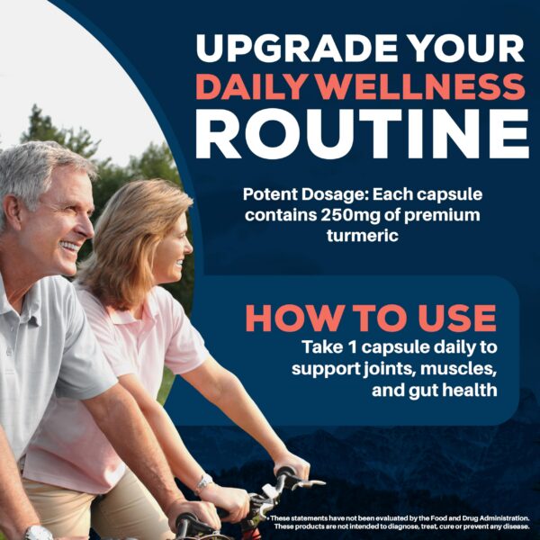 Suplemento para fuerza y vitalidad con raíces de cúrcuma