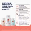 Suplemento vitamínico FullWell Fertility Trio para fertilidad femenina